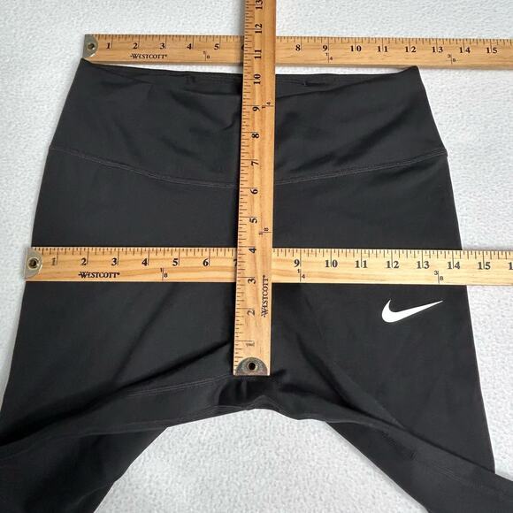 Nike Women's Size M NWT Team One 7/8 Tight Black CW7283 - Picture 2 of 8